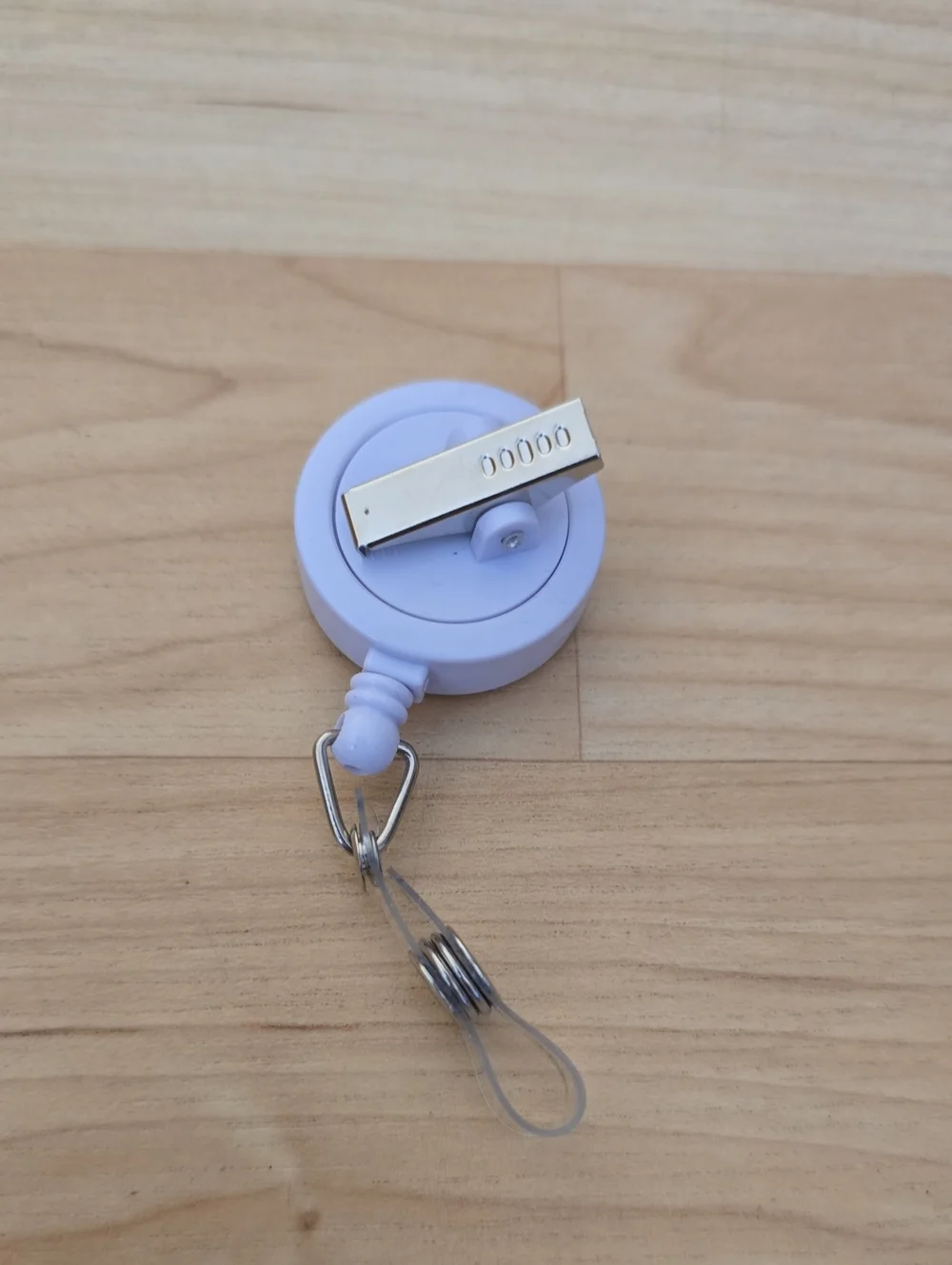 Patriotic 'God Bless America' Badge Reel - White Red Blue ID Name Badge
